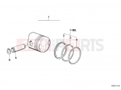 BMW Motorrad BMW CLASSIC 1992 R-Models 2V R 80 Piston, single components