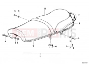 Double seat bench black - BMW Motorrad R 100 RT 1978