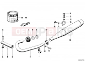 BMW Motorrad BMW CLASSIC 1980 R-Models 2V R 100 TIC Exhaust system