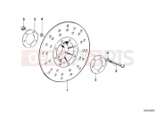 BMW Motorrad BMW CLASSIC 1980 R-Models 2V R 100 TIC Brake rotor, front