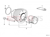 Cylinder - BMW Motorrad R 100 /7T 1982