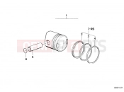 BMW Motorrad BMW CLASSIC 1982 R-Models 2V R 100 RT Piston, single parts, Nikasil cylinder