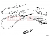 Spark plug/ignition wire/ignition coil - BMW Motorrad R 80 RT 1983