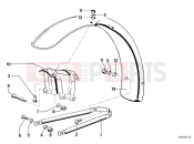 BMW Motorrad BMW CLASSIC 1981 R-Models 2V R 100 RT Mudguard front