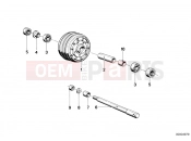 Wheel hub, front - BMW Motorrad R45 1981
