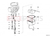 BMW Motorrad BMW CLASSIC 1981 R-Boxer R65 Carburetor-float assy/jet