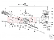 Handle unit, right - BMW Motorrad R65LS 1981