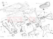 DUCATI 2014 Multistrada 1200 S GT NUMBER PLATE HOLDER - TAIL LIGHT » LIGHTING SYSTEM