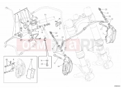 DUCATI 2014 Monster 696 ABS FRONT BRAKE SYSTEM » BRAKING SYSTEM