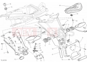 DUCATI Multistrada 1200 S Pikes Peak 27A - NUMBER PLATE HOLDER - TAIL LIGHT (2) » LIGHTING SYSTEM