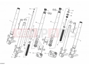DUCATI 2013 Monster 696 ABS FRONT FORK » FRONT SUSPENSION