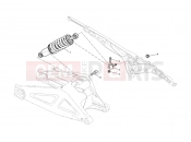DUCATI 2013 Monster 696 ABS REAR SHOCK ABSORBER » SWING ARM