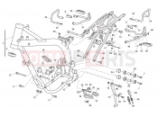 FRAME - FOOTRESTS - Husqvarna SM-TE 630 2011