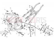 HUSQVARNA 2011 TE 449-511 FRAME - FOOTRESTS