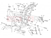FRAME - FOOTRESTS - Husqvarna SMS4-TE 125 2011