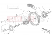 HUSQVARNA 2008 SMR 450R REAR WHEEL