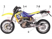 TRANSFERS ''SMS'' - Husqvarna SMS-TE 610E 2004