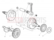 CRANKSHAFT - Husqvarna TE 510R 2004