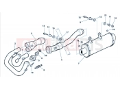 EXHAUST SYSTEM - Husqvarna TE 510R 2004