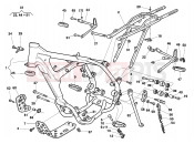 FRAME - FOOTRESTS - Husqvarna TE 510R 2004