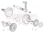 CRANK SHAFT - Husqvarna TE 510 CENTENNIAL 2004