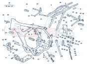 FRAME - FOOTRESTS - Husqvarna TE 510 CENTENNIAL 2004