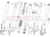 DUCATI 2013 Diavel Carbon 21A - FRONT FORK » FRONT SUSPENSION