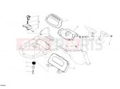 DUCATI 2013 Diavel WHITE STRIPE INSTRUMENT PANEL » HANDLE BAR