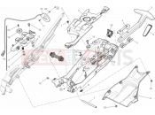 DUCATI 2013 Diavel WHITE STRIPE REAR FRAME COMP. » FRAME