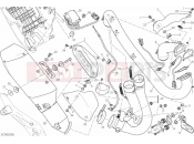 DUCATI 2013 HYPERMOTARD EXHAUST SYSTEM » EXHAUST SYSTEM