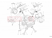 DUCATI 2012 Monster 659 ABS VERTICAL CYLINDER HEAD » VALVE DRIVE