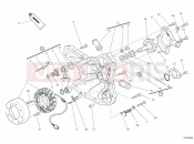 DUCATI 2012 Superbike 848 EVO GENERATOR COVER - WATER PUMP » COOLING SYSTEM