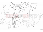 DUCATI Superbike 848 EVO Corse SE REAR SHOCK ABSORBER » SWING ARM