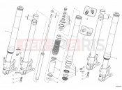 DUCATI 2011 Hypermotard 1100 EVO FRONT FORK » FRONT SUSPENSION