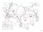 DUCATI 2011 Hypermotard 1100 EVO FRONT BRAKE SYSTEM » BRAKING SYSTEM