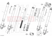 DUCATI Superbike 848 EVO FRONT FORK » FRONT SUSPENSION