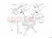 DUCATI Monster 1100 S ABS VERTICAL CYLINDER HEAD » VALVE DRIVE