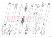 DUCATI 2010 Multistrada 1200 ABS FRONT FORK » FRONT SUSPENSION