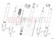 DUCATI 2010 Hypermotard 796 FRONT FORK » FRONT SUSPENSION