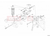 DUCATI 2010 Hypermotard 796 REAR SHOCK ABSORBER » SWING ARM