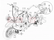 PIAGGIO Beverly 125 RST 4T 4V ie Brakes pipes - Calipers