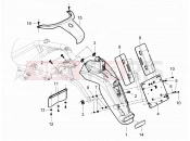 PIAGGIO Beverly 125 RST 4T 4V ie Rear cover - Splash guard
