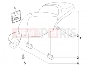 Saddle/seats - Piaggio Beverly 125 Tourer 2010