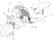 Wheel huosing - Mudguard - Piaggio Beverly 125 Tourer 2010