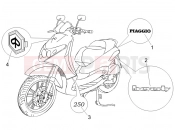 PIAGGIO Beverly 250 Plates - Emblems