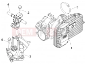 PIAGGIO Beverly 250 Cruiser Throttle body - Injector - Induction joint