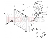 PIAGGIO Coolant radiator
