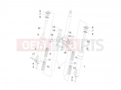 Fork's components (Kayaba) - Piaggio Beverly 300 ie Tourer 2011