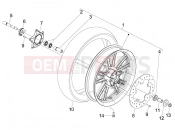 Front wheel - Piaggio Beverly 300 ie Tourer 2011