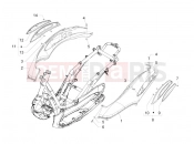Side cover - Spoiler - Piaggio Beverly 300 ie Tourer 2011